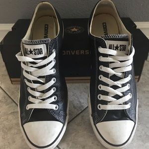 Chuck Taylor Converse Black Unisex Mens size 10.5 Women’s size 12.5